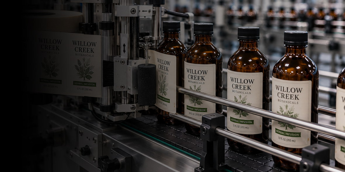 Machine vision bottle inspection on bottling and packaging line